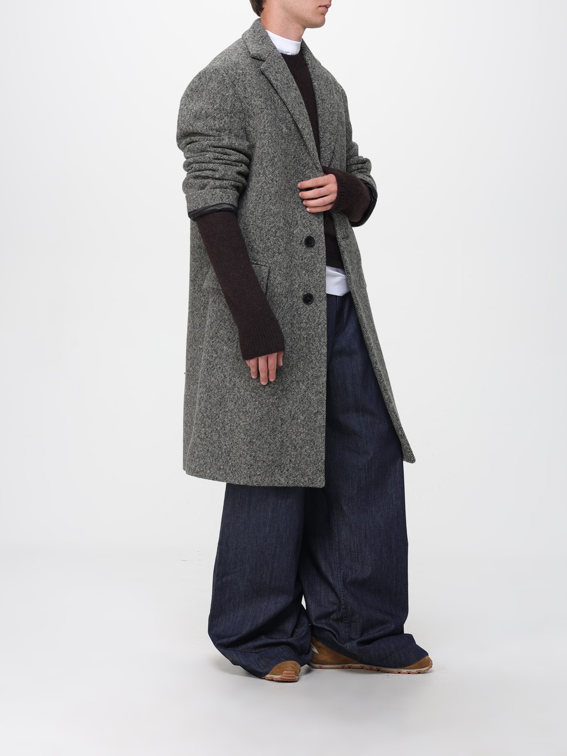 DRIES VAN NOTEN コート: コート メンズ Dries Van Noten, グレー - Img 2