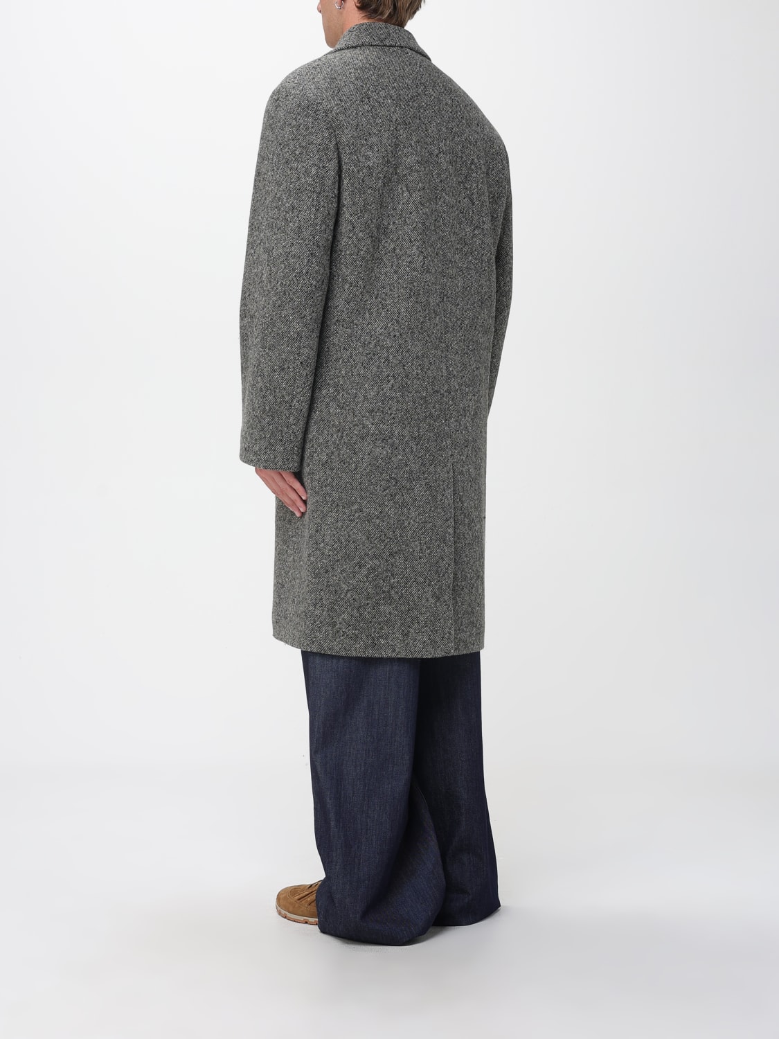 DRIES VAN NOTEN コート: コート メンズ Dries Van Noten, グレー - Img 3