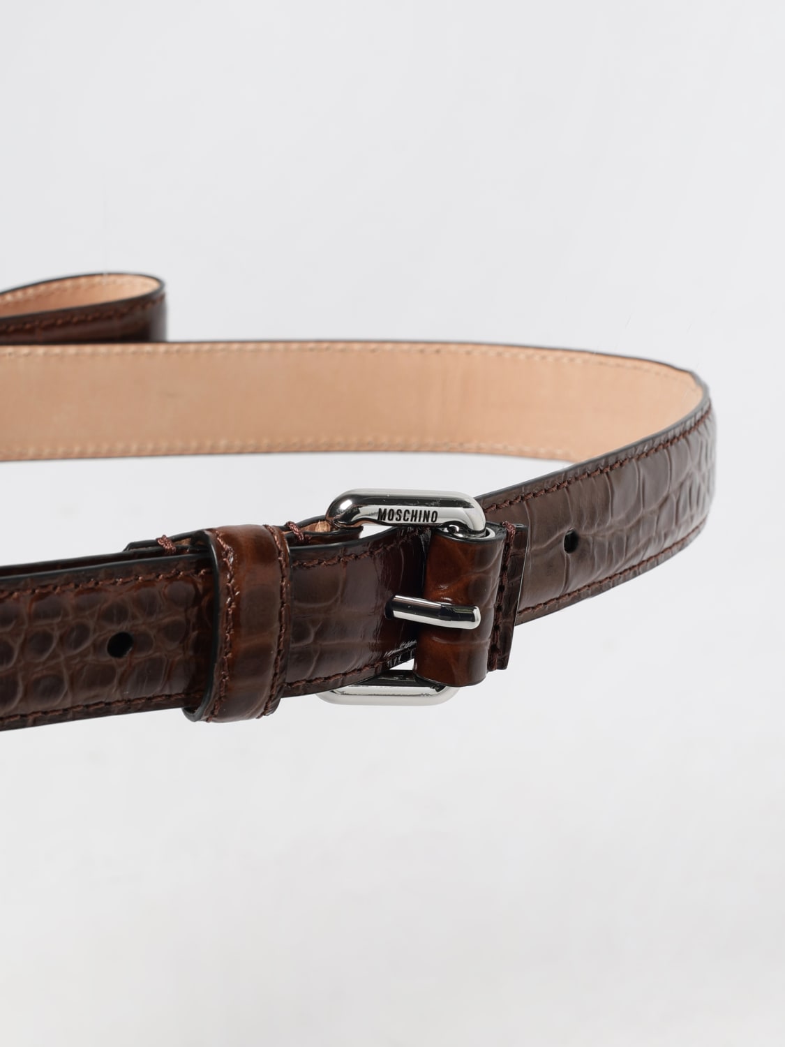 MOSCHINO COUTURE BELT: Belt woman Moschino Couture, Brown - Img 2