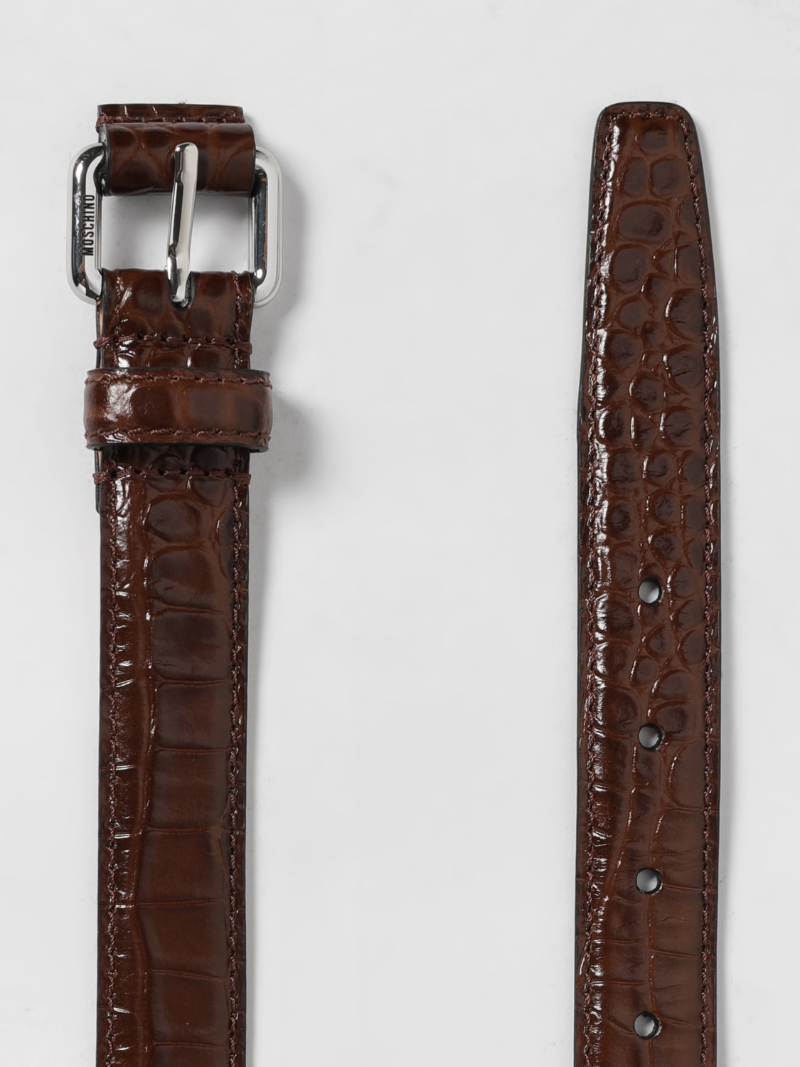 MOSCHINO COUTURE BELT: Belt woman Moschino Couture, Brown - Img 3