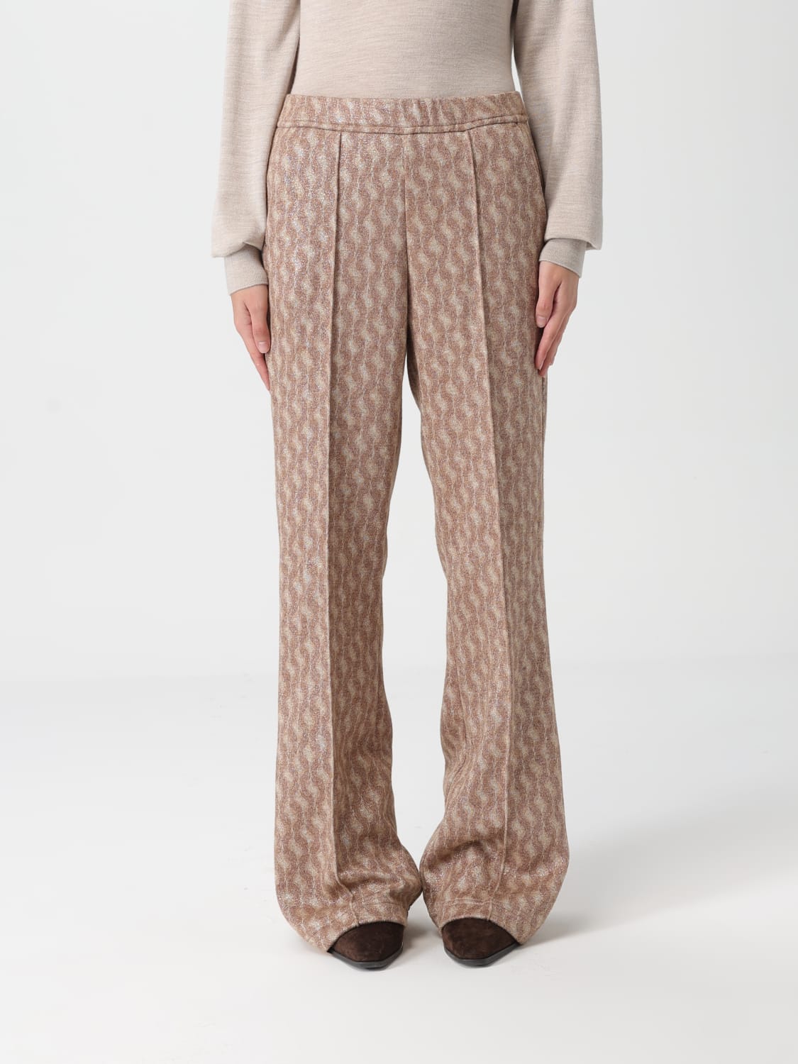 MASON'S 裤子: 裤子 女士 Mason's, 米色 - Img 1