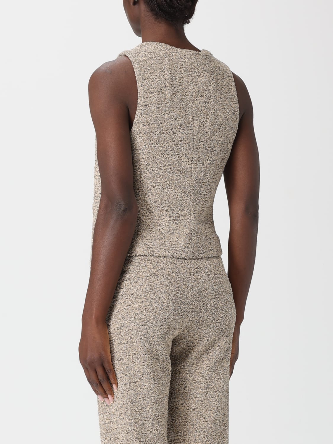 MASON'S GILET: Gilet femme Mason's, Taupe - Img 2
