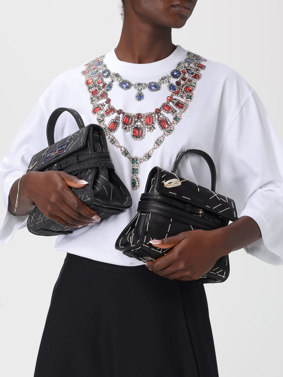 MOSCHINO COUTURE MINI SAC: Sac à main femme Moschino Couture, Noir - Img 2