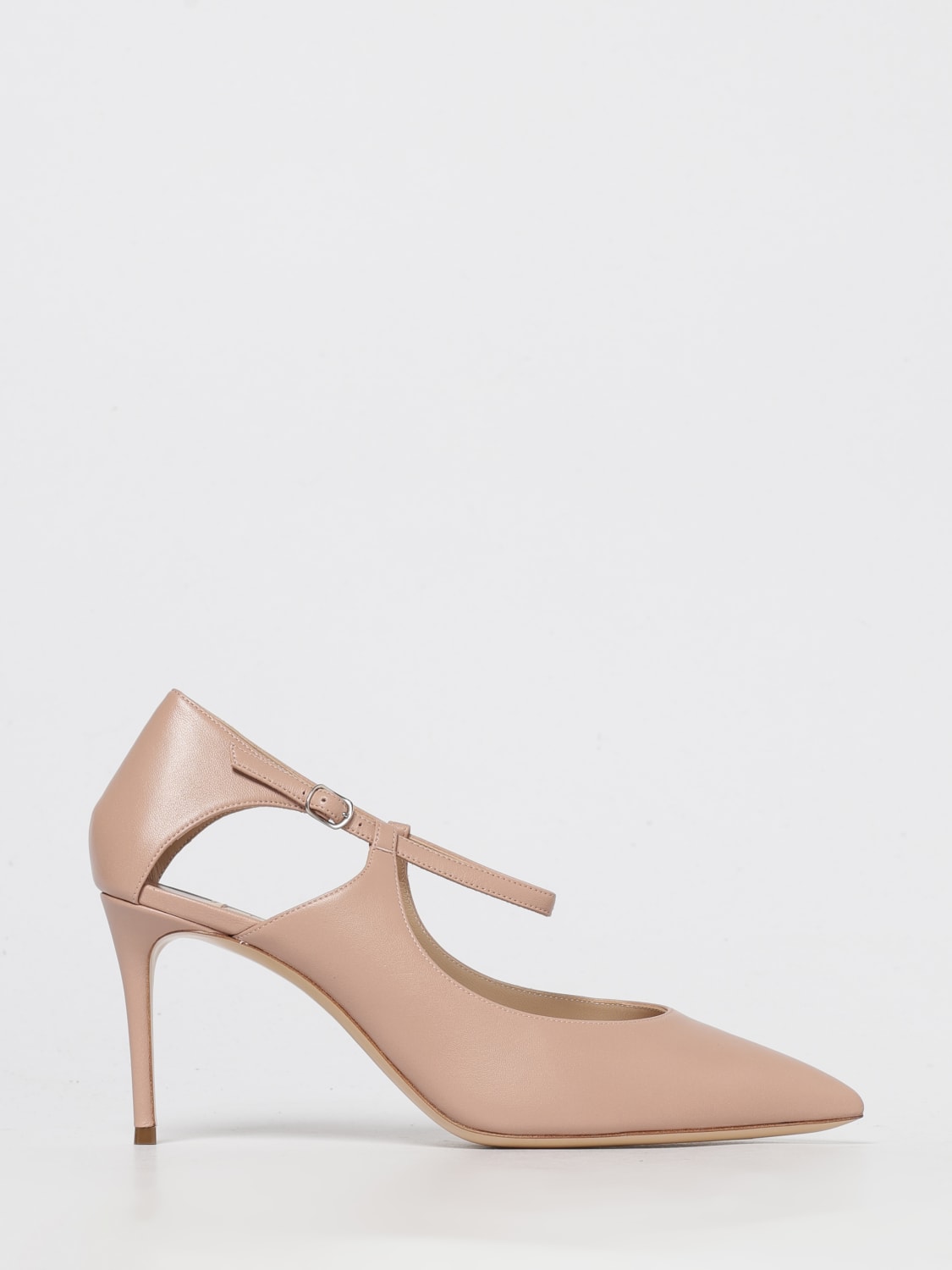 CASADEI DÉCOLLETÉ: Décolleté Casadei in pelle, Rosa - Img 1