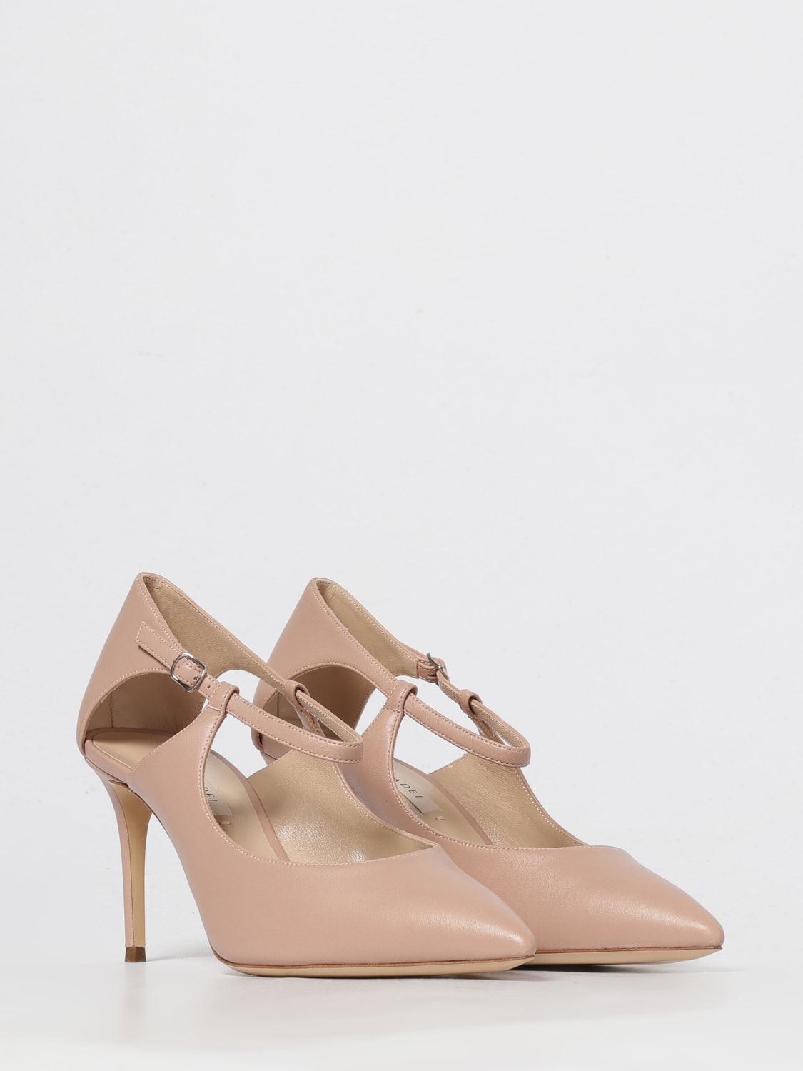 CASADEI DÉCOLLETÉ: Décolleté Casadei in pelle, Rosa - Img 2