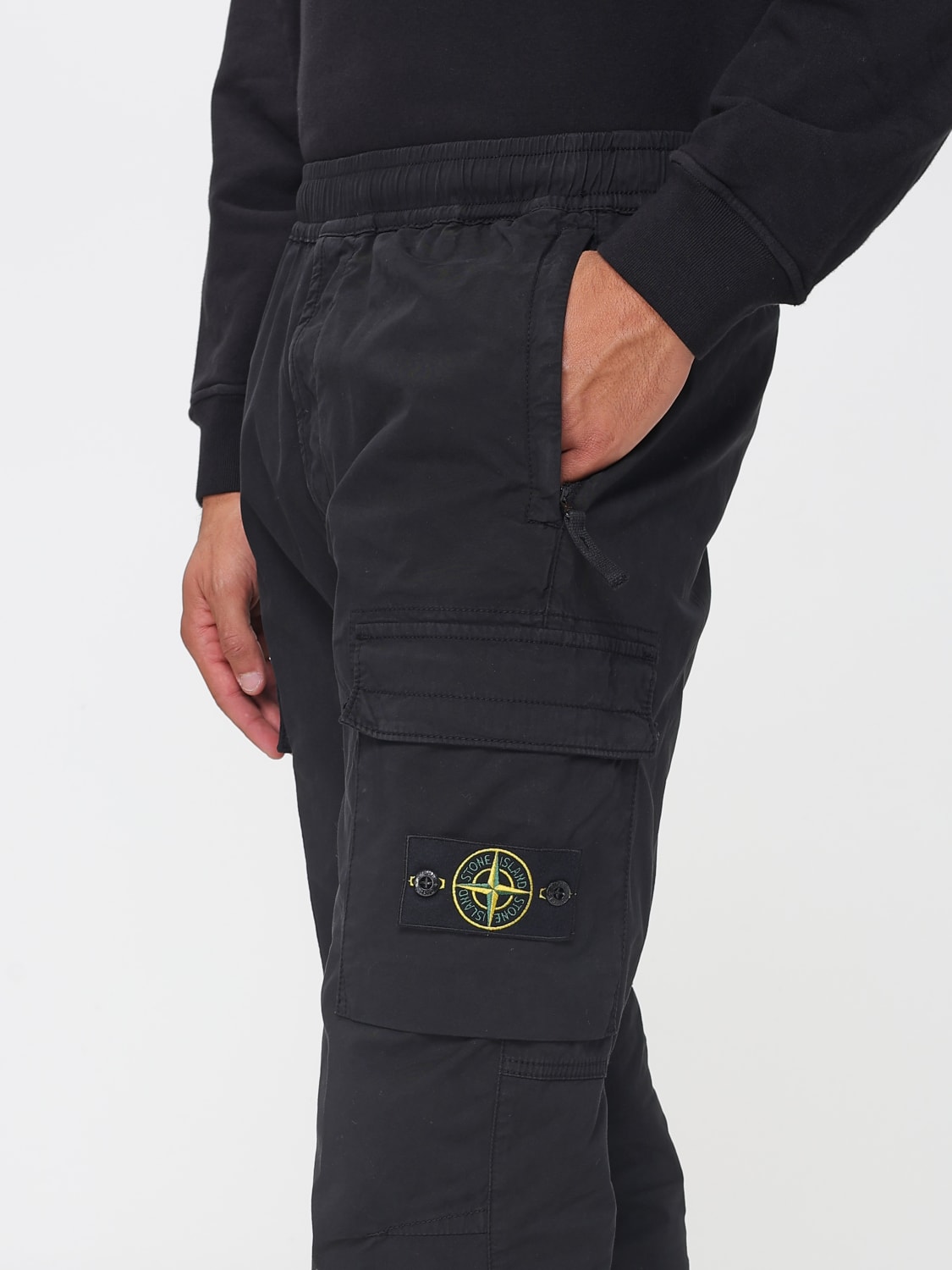 STONE ISLAND PANTS: Pants men Stone Island, Black - Img 4