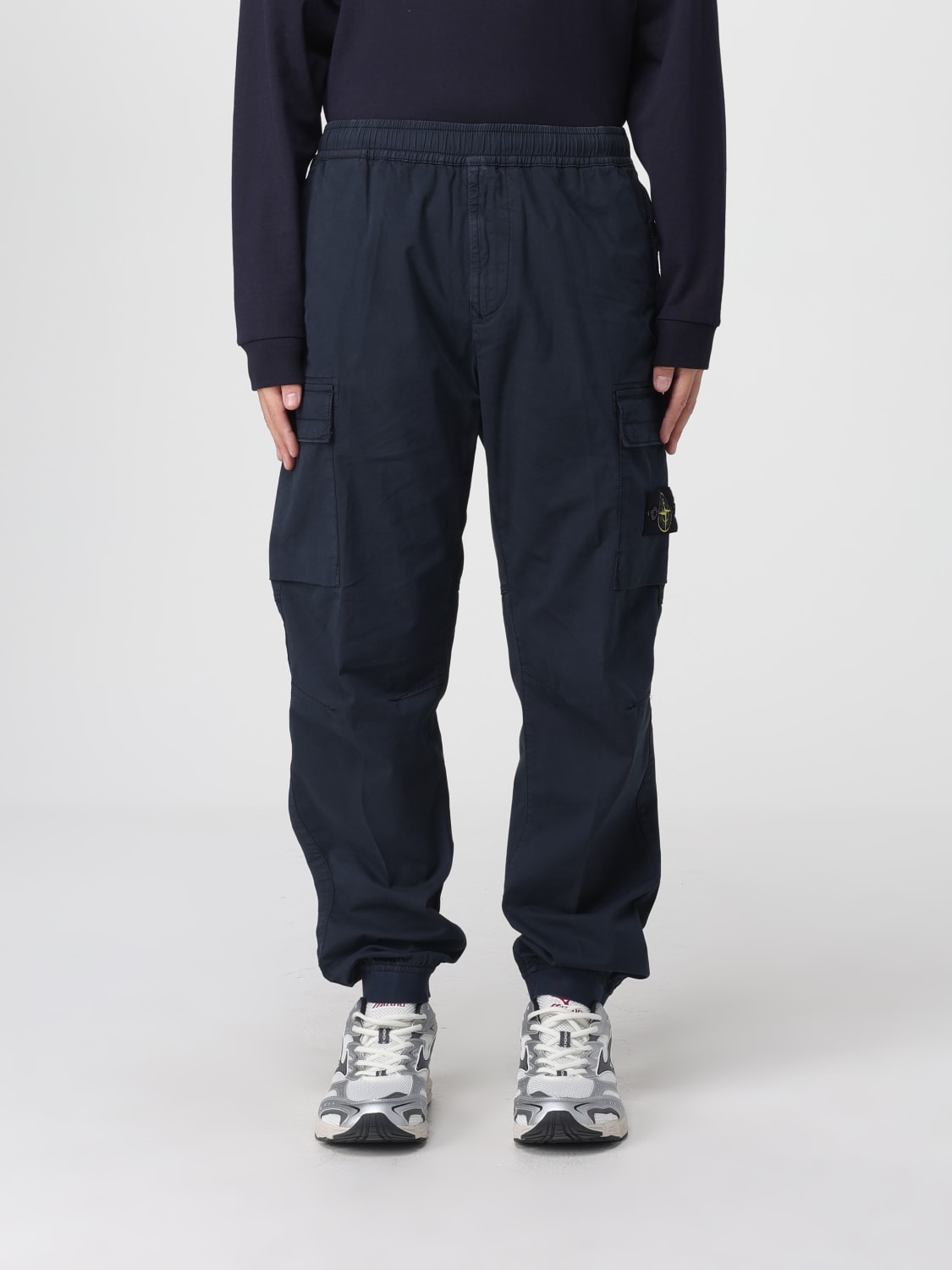 STONE ISLAND PANTS: Pants men Stone Island, Blue - Img 1