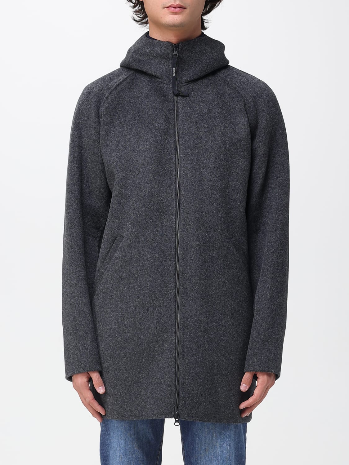 ASPESI MANTEL: Mantel herren Aspesi, Charcoal - Img 1