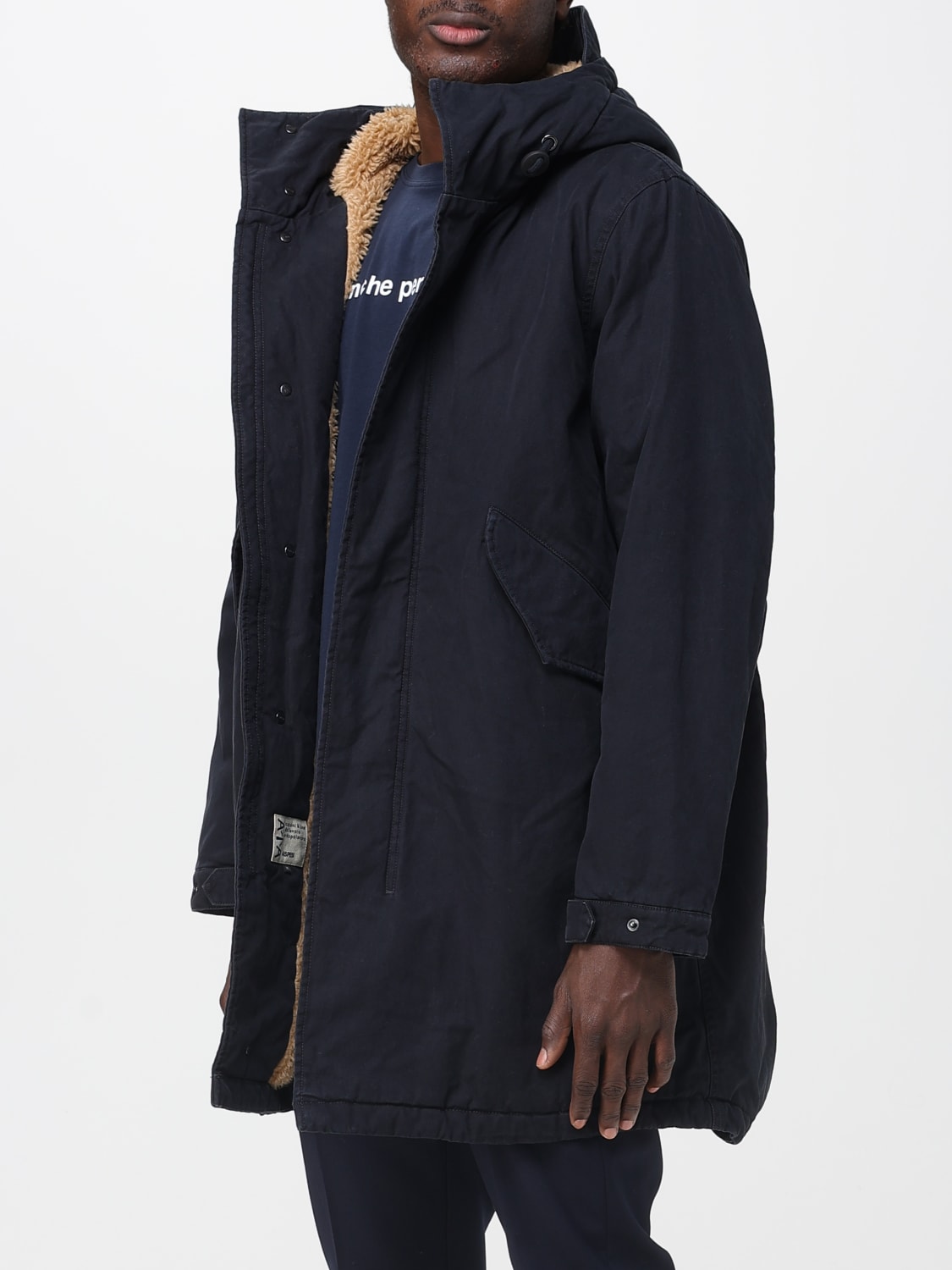 ASPESI COAT: Coat men Aspesi, Navy - Img 3