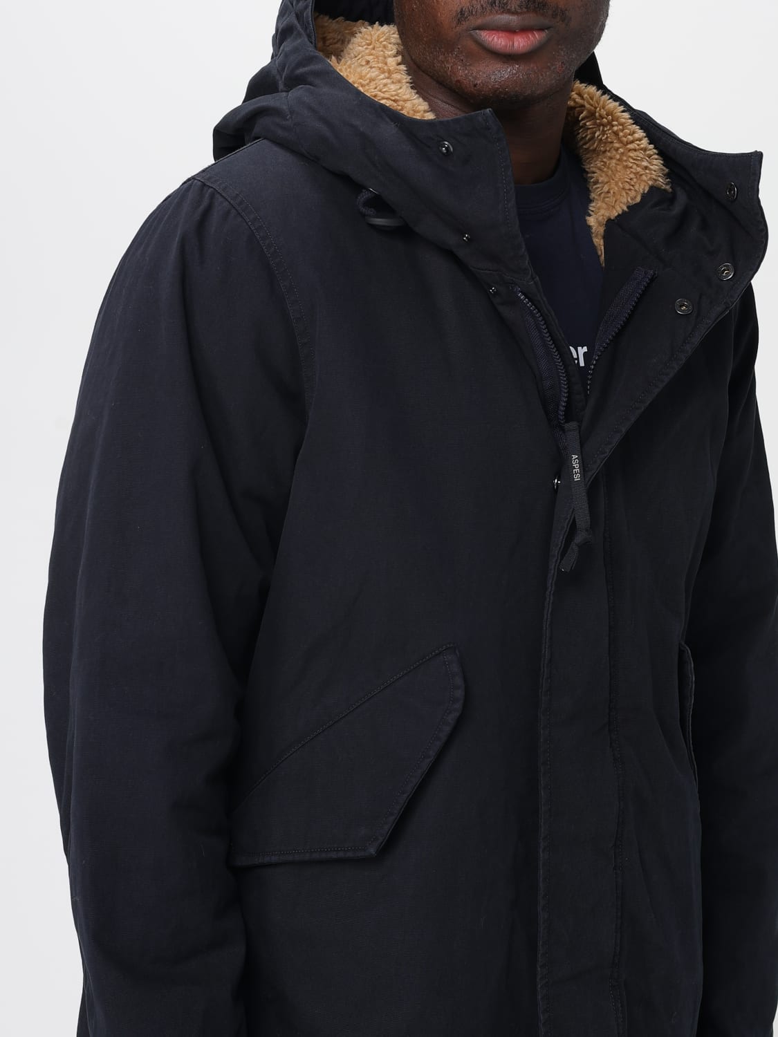 ASPESI COAT: Coat men Aspesi, Navy - Img 4