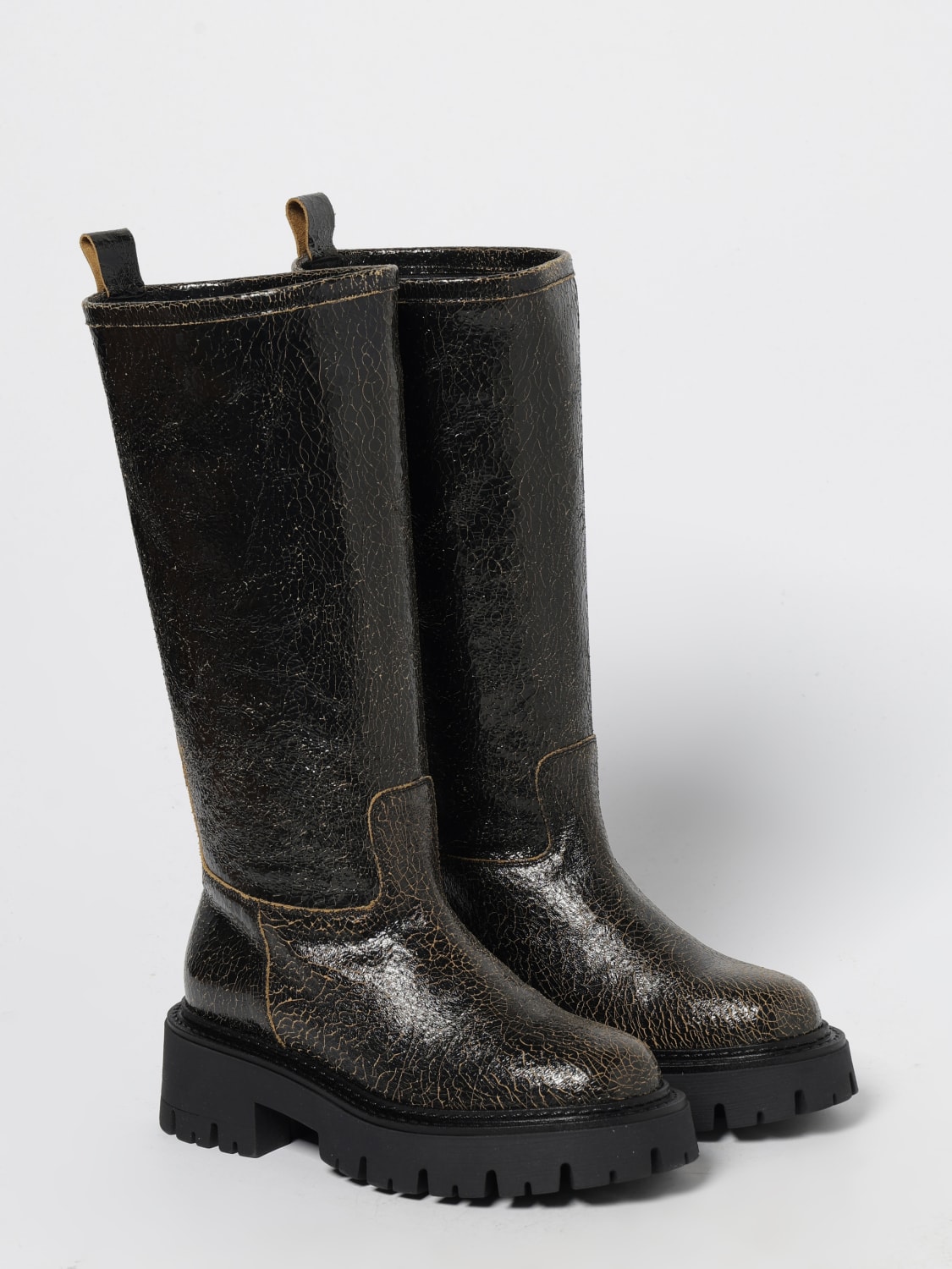 A.BOCCA BOOTS: Flat ankle boot woman A.bocca, Black - Img 2