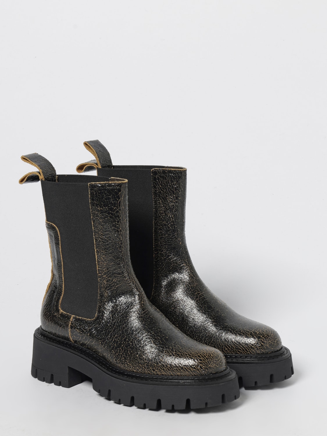 A.BOCCA BOOTS: Flat ankle boot woman A.bocca, Black - Img 2