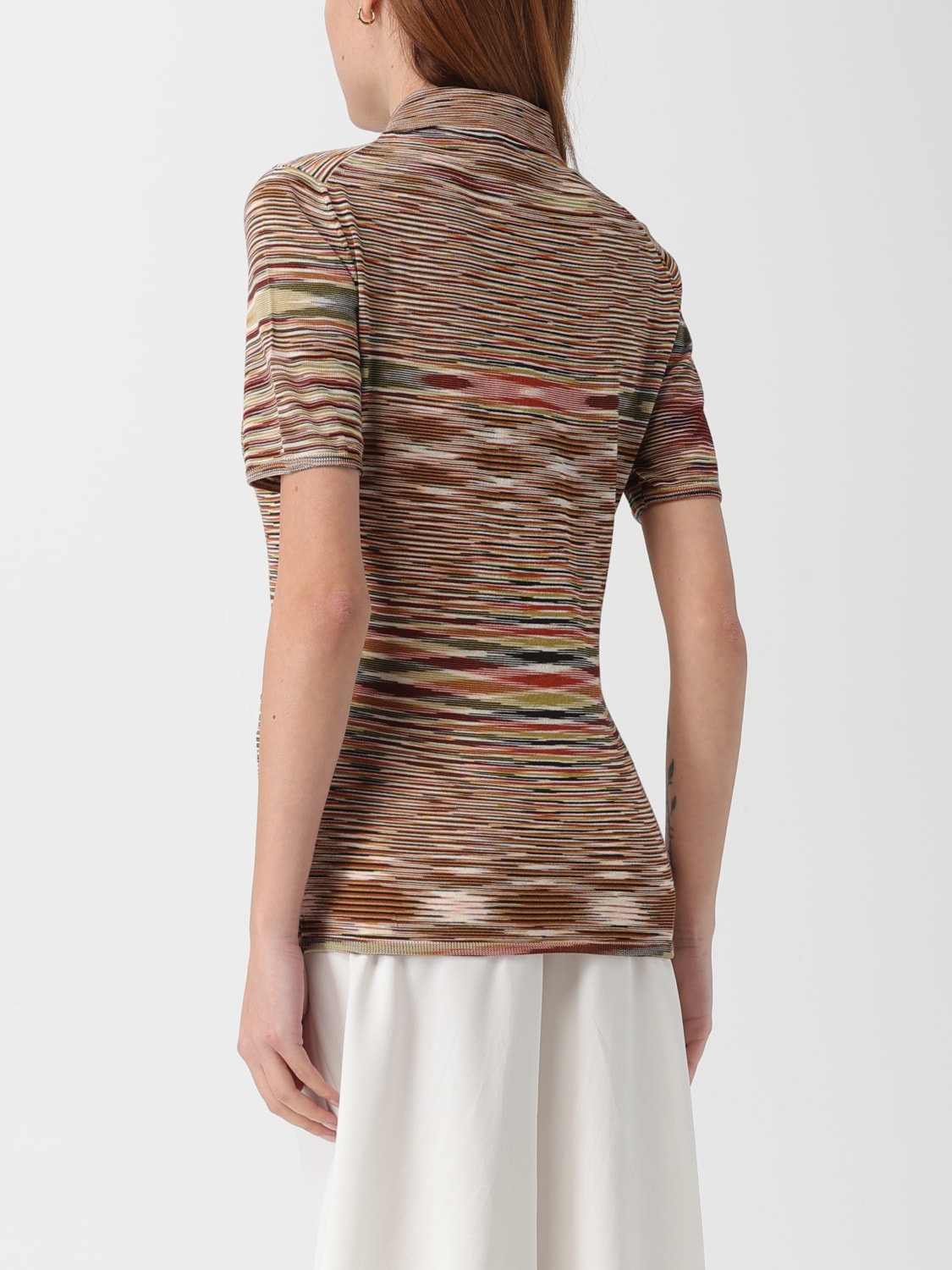 MISSONI POLO SHIRT: Polo shirt woman Missoni, Green - Img 3
