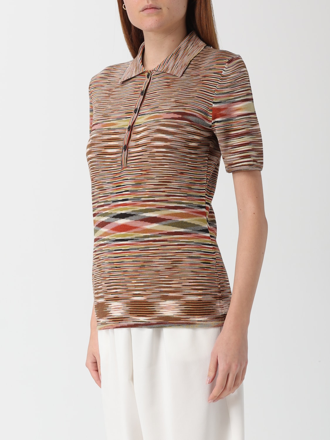 MISSONI POLO SHIRT: Polo shirt woman Missoni, Green - Img 4
