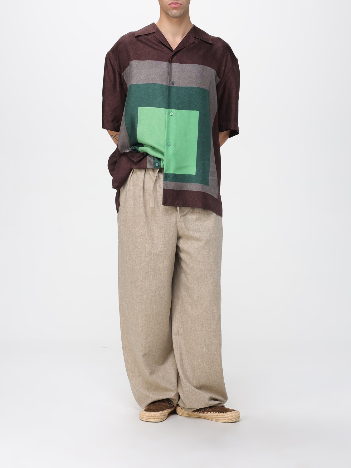 LOEWE SHIRT: Shirt men Loewe, Brown - Img 2