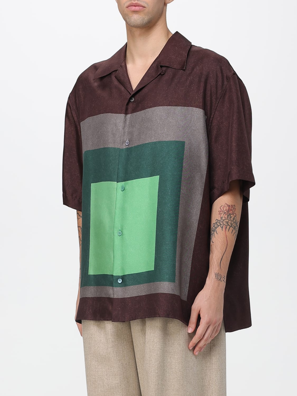 LOEWE SHIRT: Shirt men Loewe, Brown - Img 4