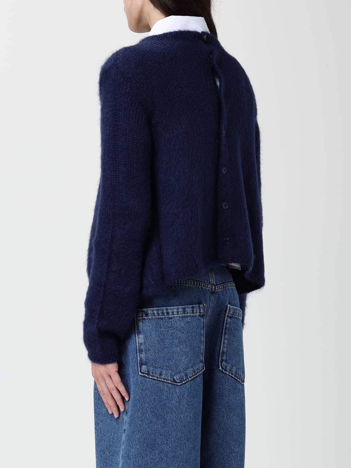 LOEWE SWEATER: Cardigan woman Loewe, Blue - Img 3