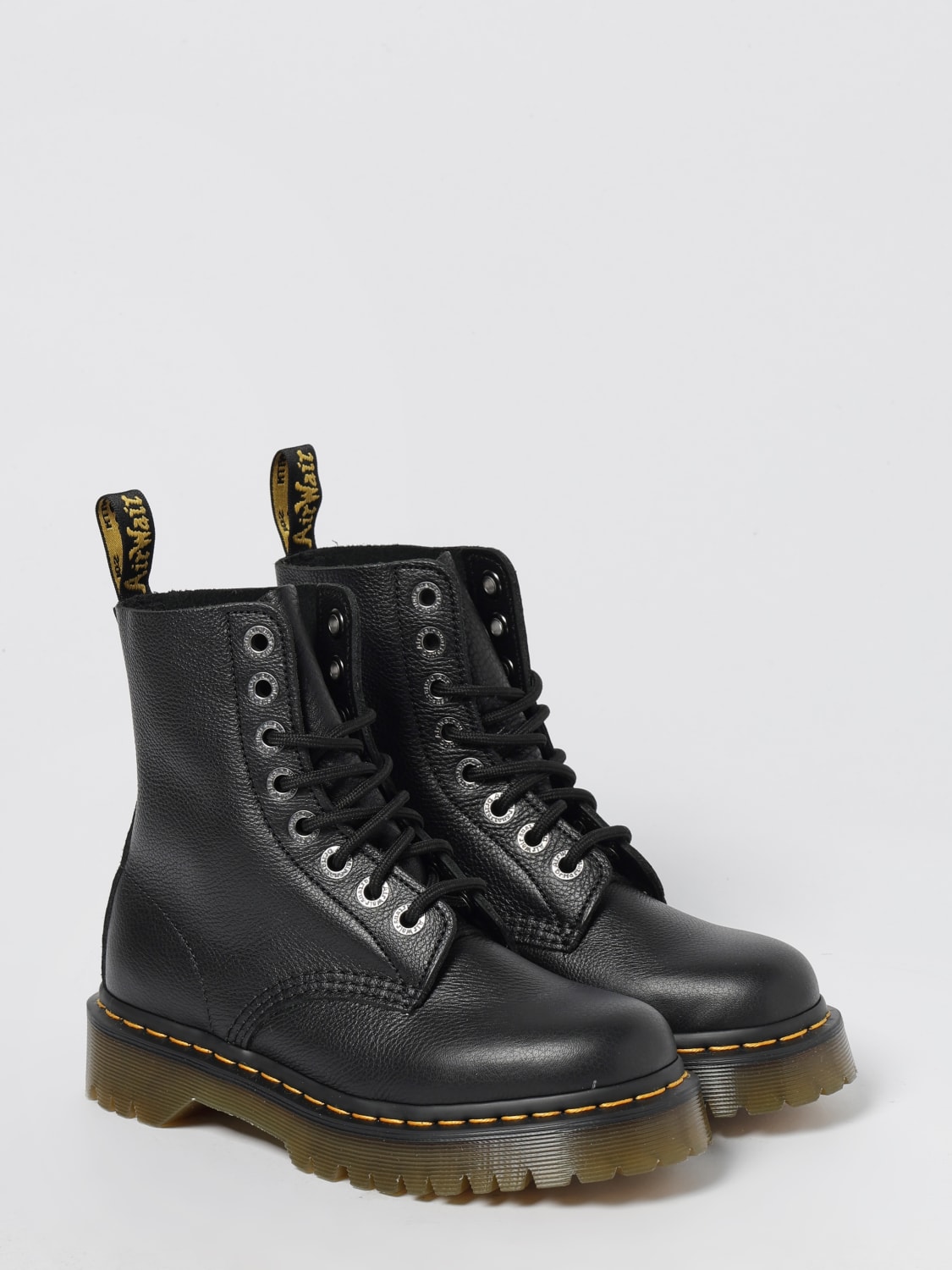 DR. MARTENS BOOTS: Flat ankle boot woman Dr. Martens, Black - Img 2