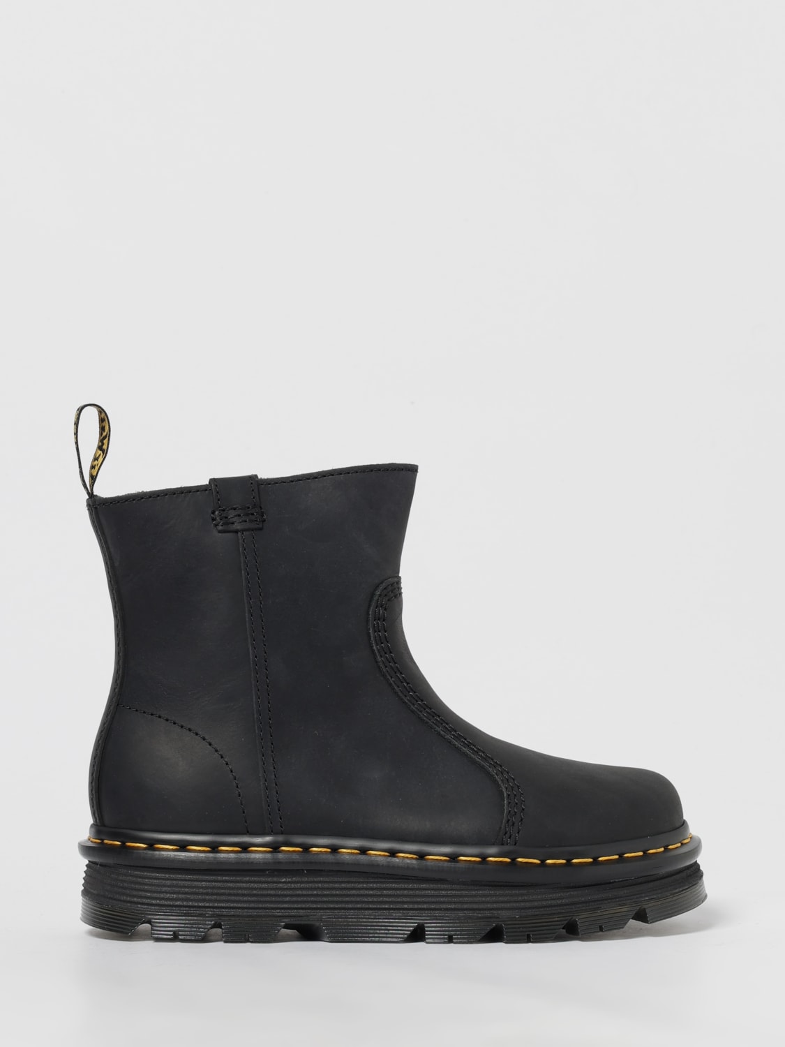 DR. MARTENS BOOTS: Flat ankle boot woman Dr. Martens, Black - Img 1