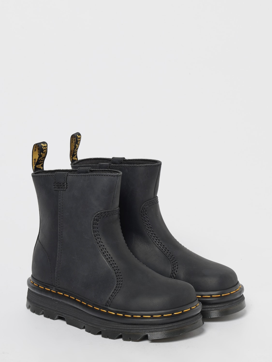 DR. MARTENS BOOTS: Flat ankle boot woman Dr. Martens, Black - Img 2
