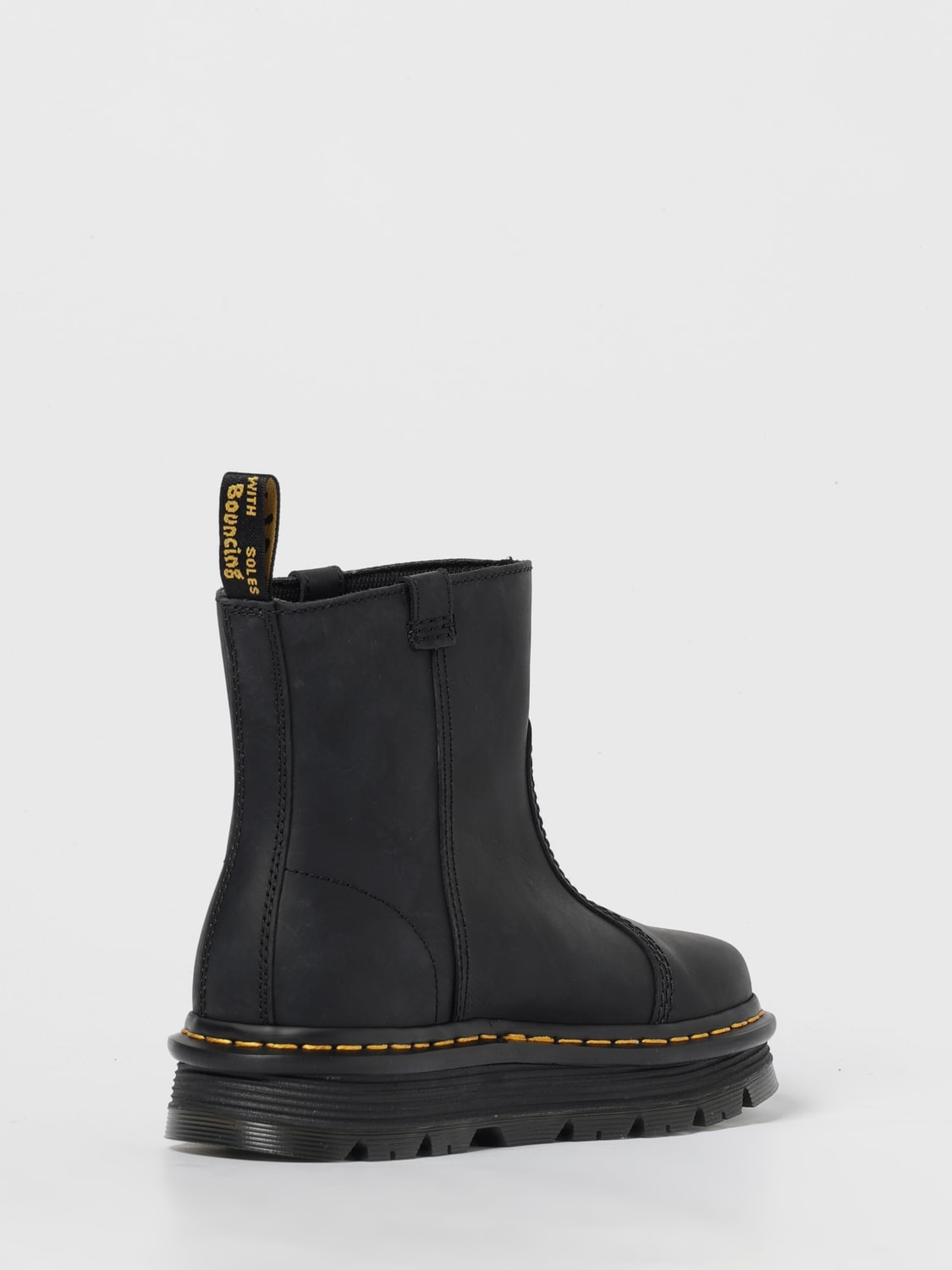DR. MARTENS BOOTS: Flat ankle boot woman Dr. Martens, Black - Img 3