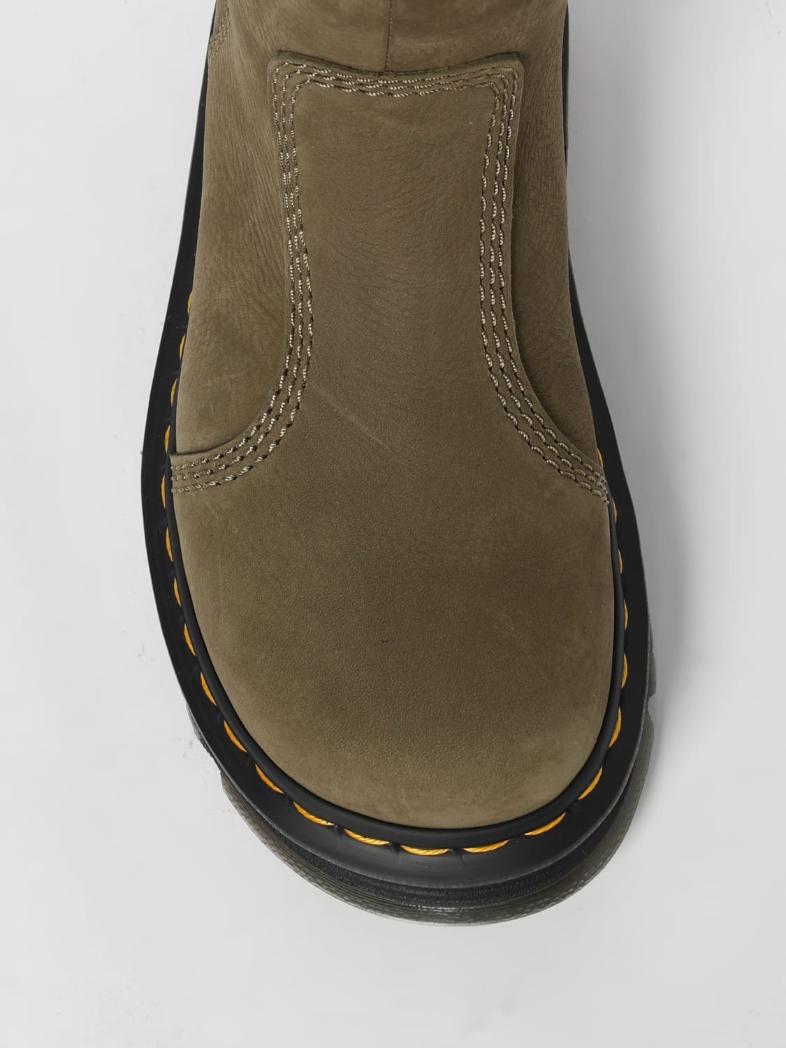 DR. MARTENS BOOTS: Flat ankle boot woman Dr. Martens, Green - Img 4