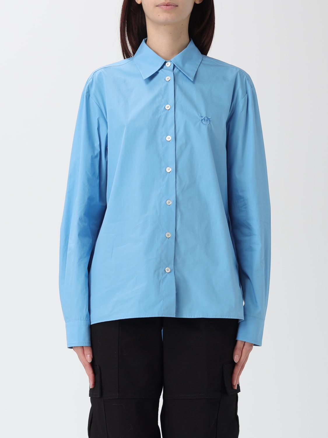 PINKO CAMISA: Camisa mujer Pinko, Azul Oscuro - Img 1