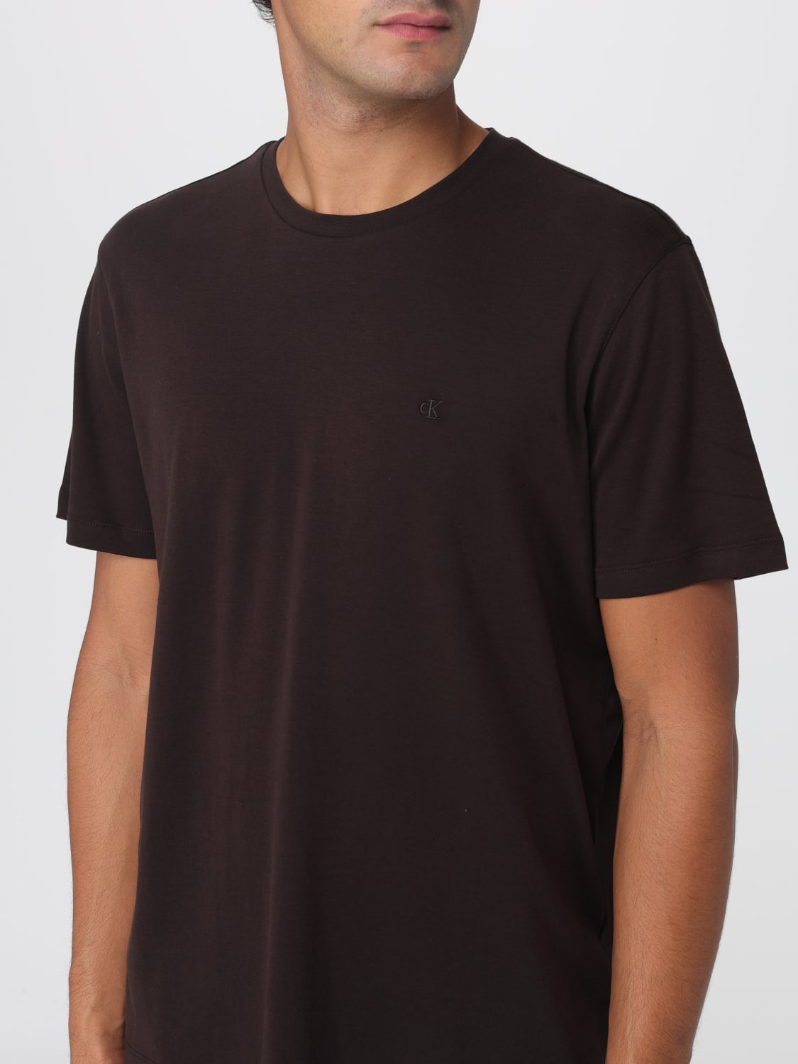 CALVIN KLEIN ФУТБОЛКА: Футболка Мужское Calvin Klein, Серый - Img 3