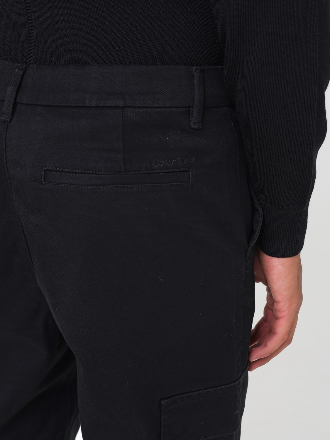 CALVIN KLEIN PANTS: Pants men Calvin Klein, Black - Img 3