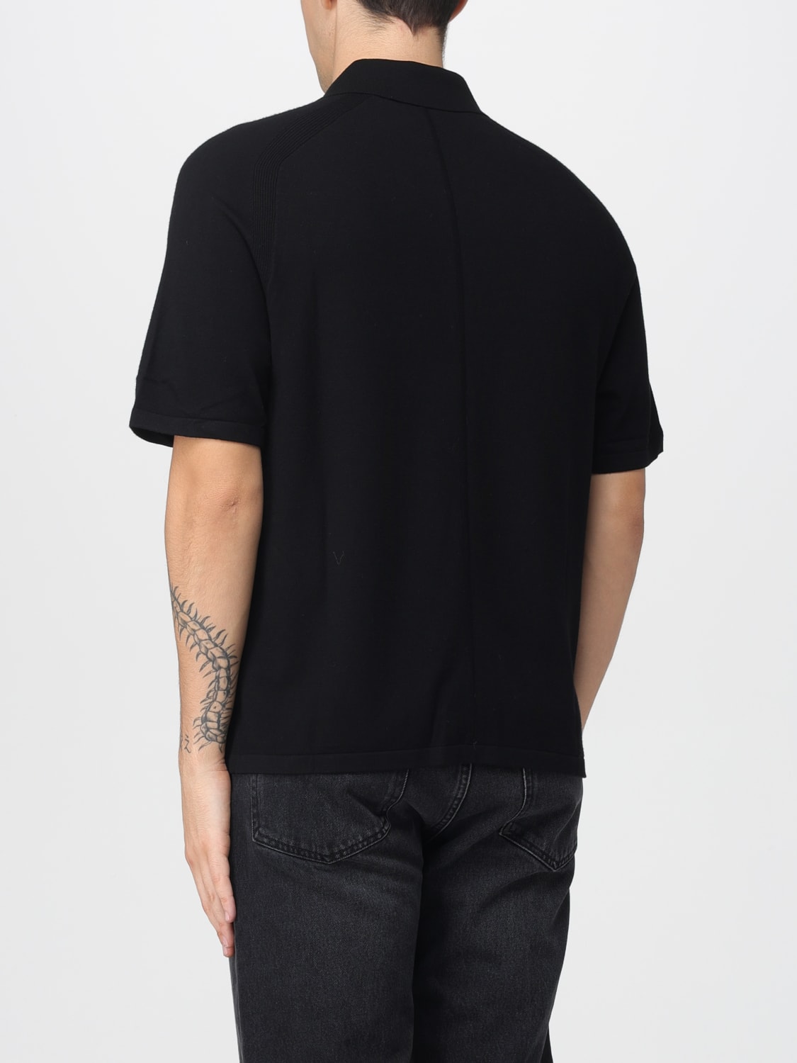 CALVIN KLEIN POLO: Polo in misto viscosa Calvin Klein, Nero - Img 2