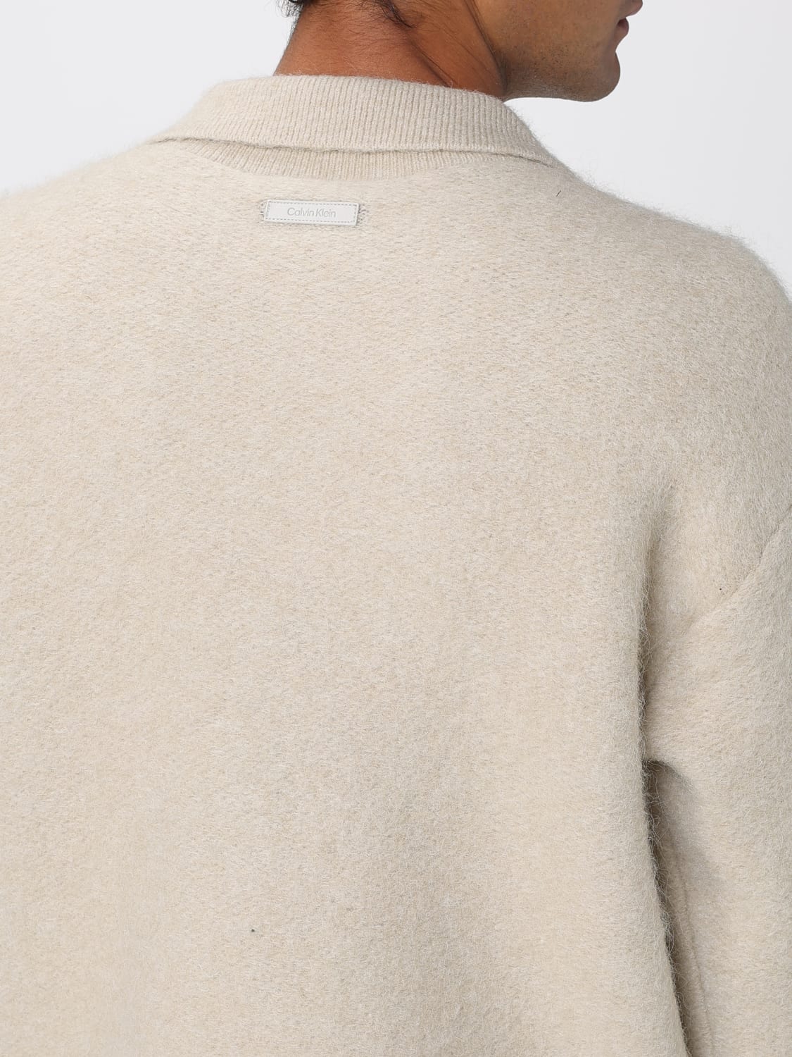 CALVIN KLEIN POLO SHIRT: Sweater men Calvin Klein, White - Img 3