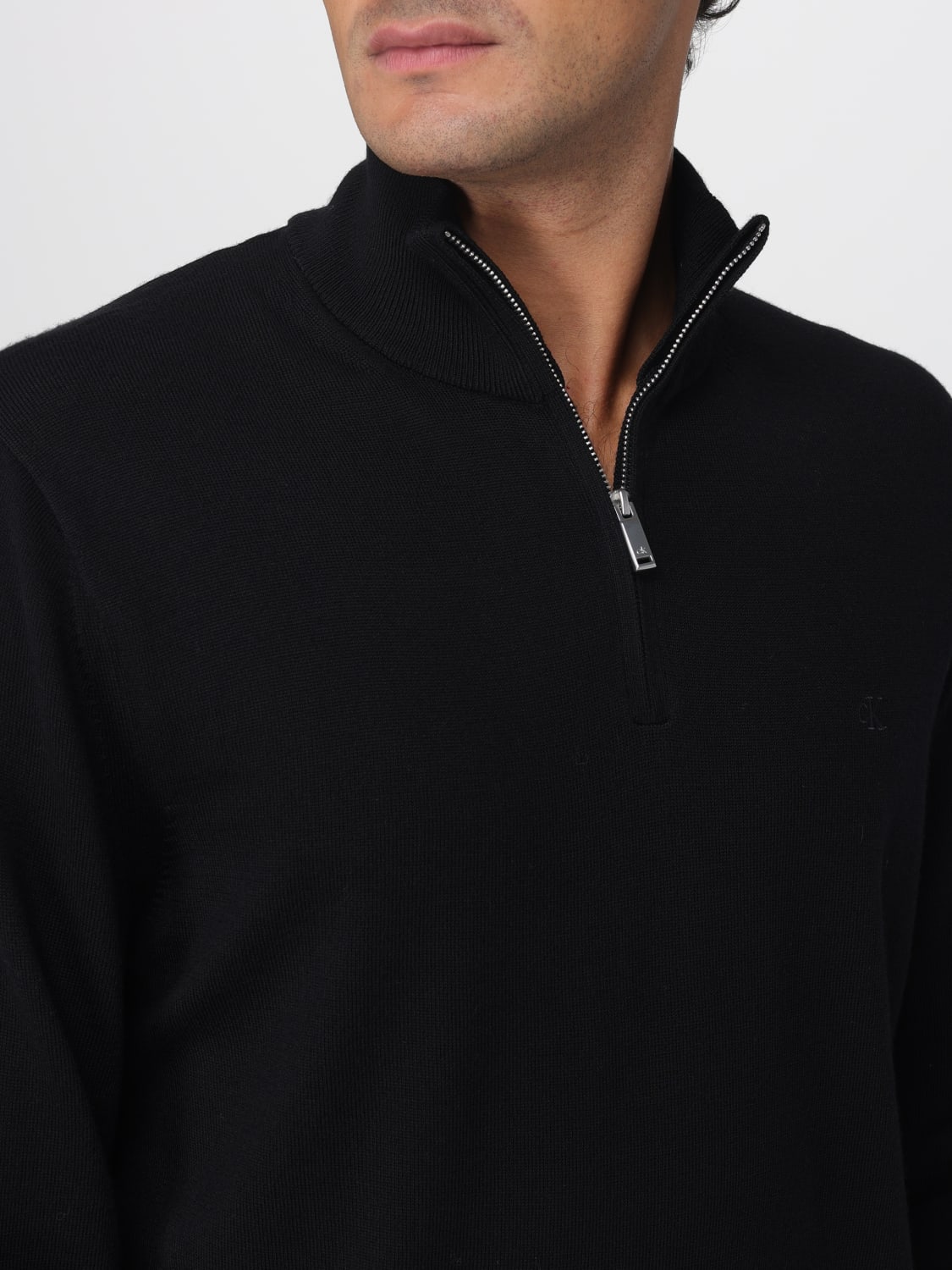 CALVIN KLEIN 毛衣: 针织开衫 男士 Calvin Klein, 黑色 - Img 3