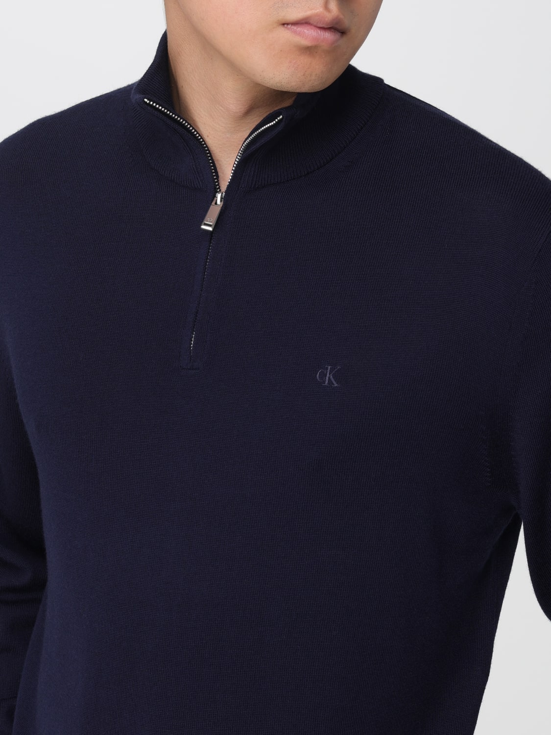 CALVIN KLEIN SWEATER: Cardigan men Calvin Klein, Blue - Img 3