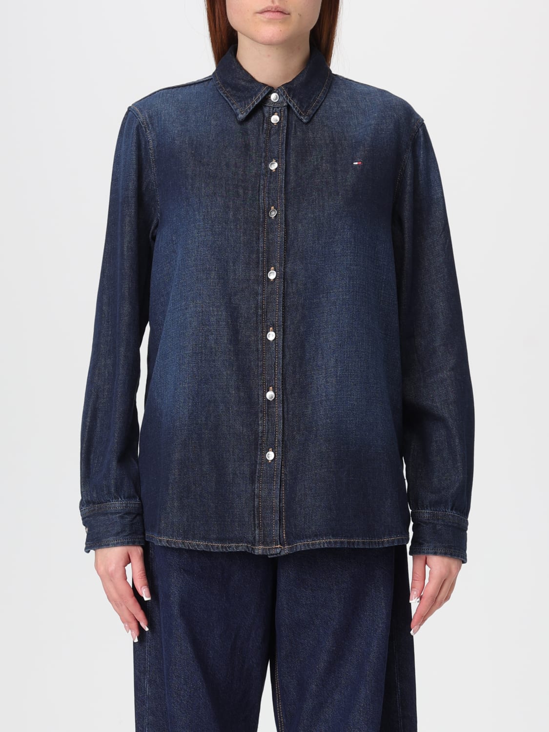 TOMMY HILFIGER CAMICIA: Camicia Tommy Hilfiger in denim , Denim - Img 1