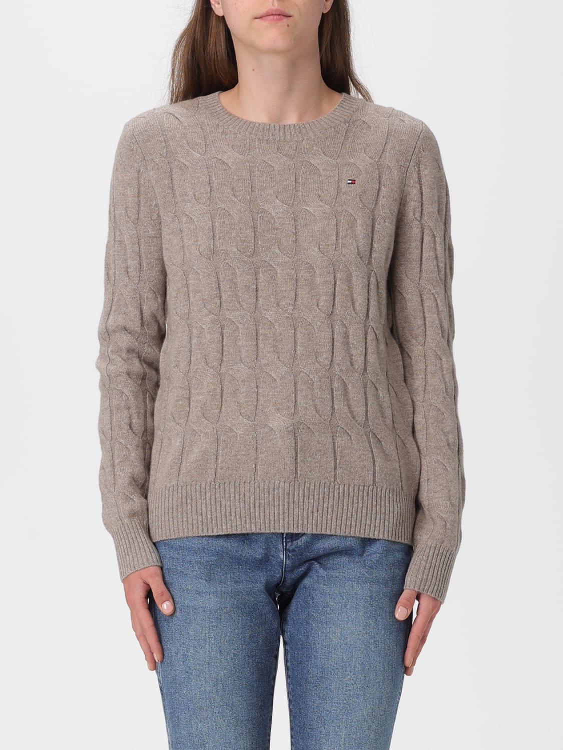 TOMMY HILFIGER PULL: Sweat-shirt femme Tommy Hilfiger, Beige - Img 1