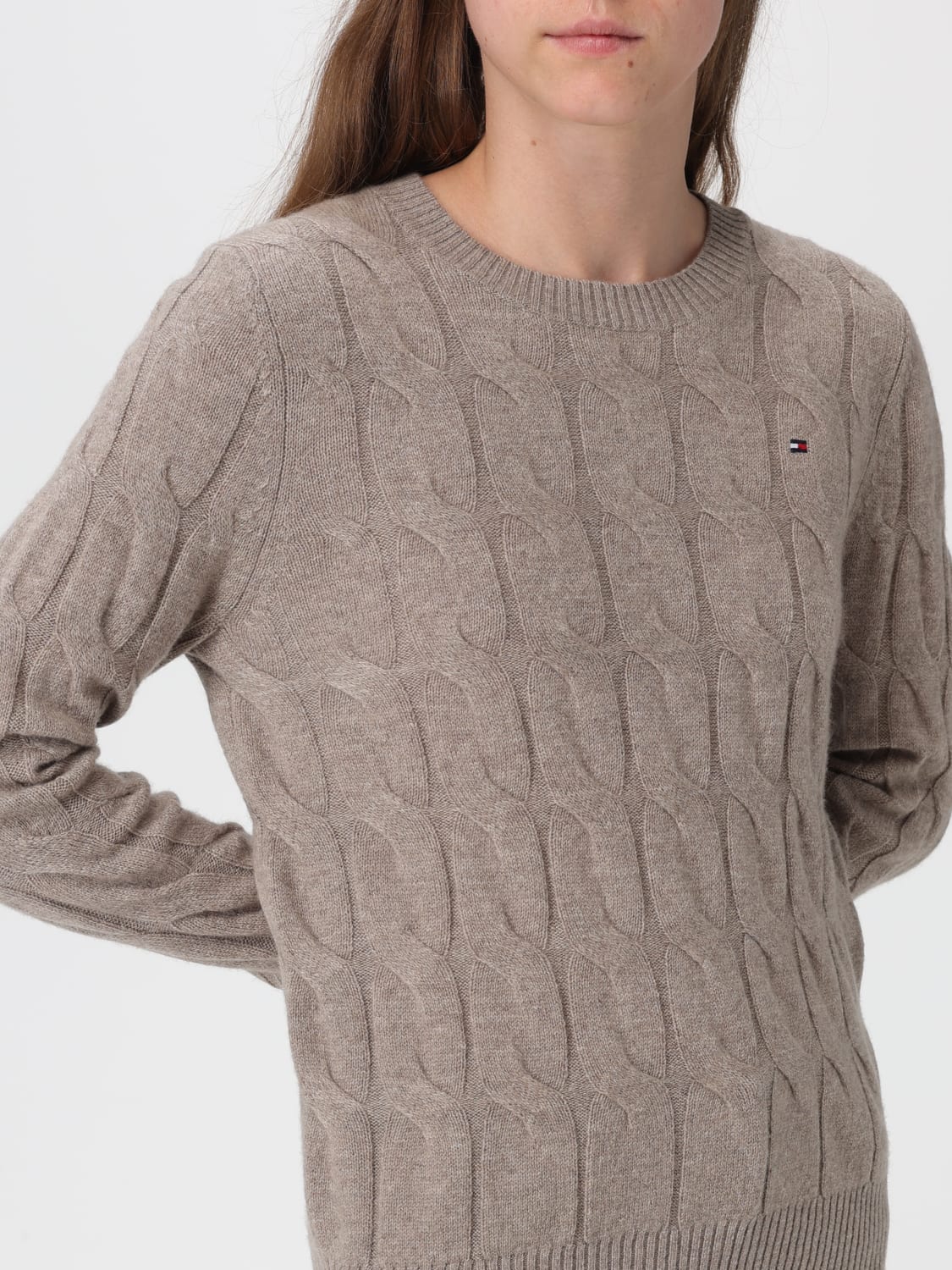 TOMMY HILFIGER PULL: Sweat-shirt femme Tommy Hilfiger, Beige - Img 3