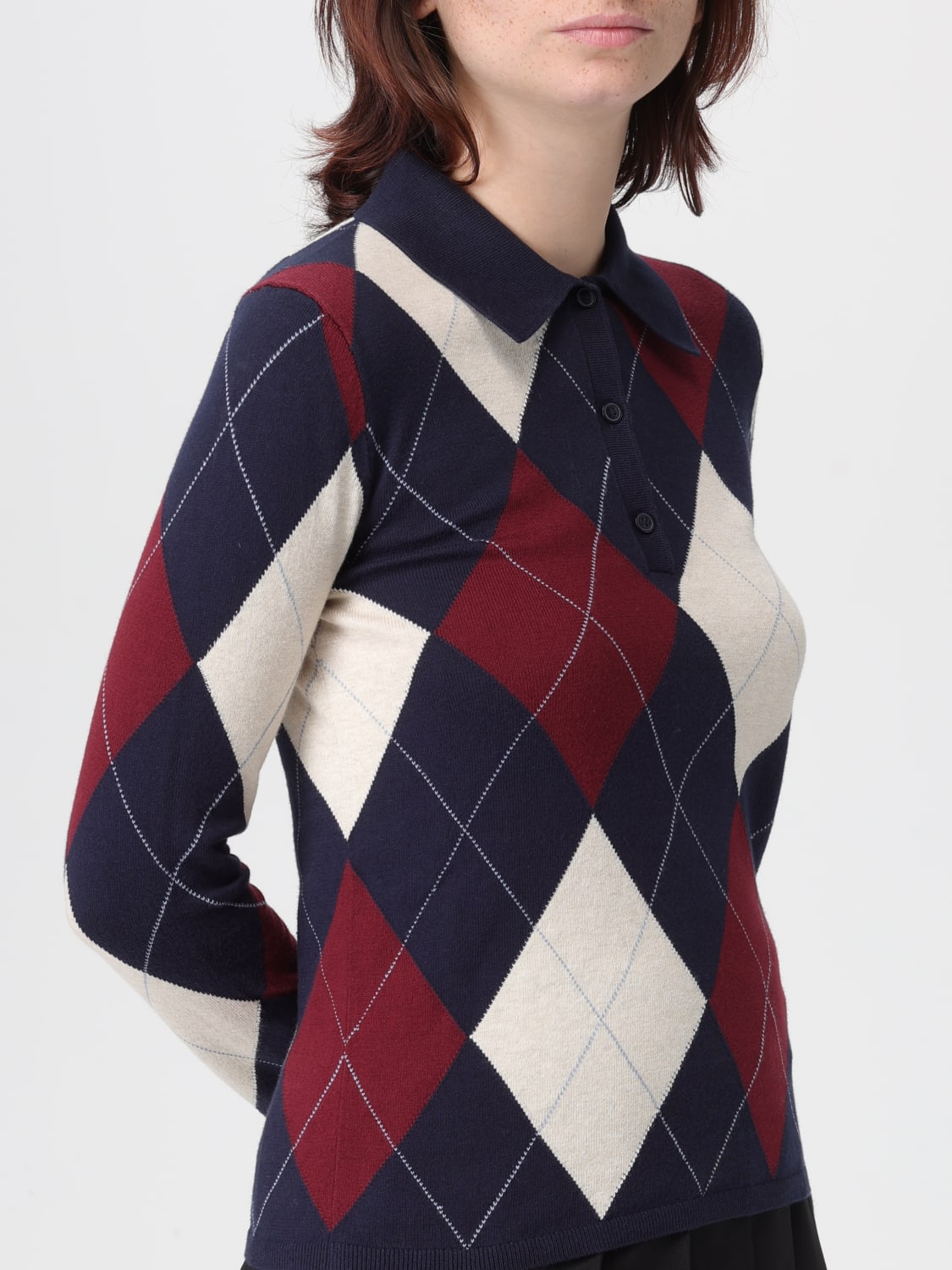 TOMMY HILFIGER POLO: Jersey mujer Tommy Hilfiger, Granate - Img 4