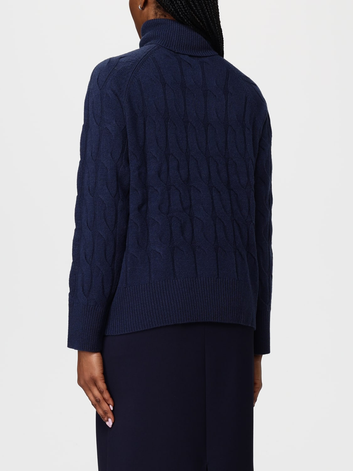 TOMMY HILFIGER SWEATER: Sweatshirt woman Tommy Hilfiger, Blue - Img 3