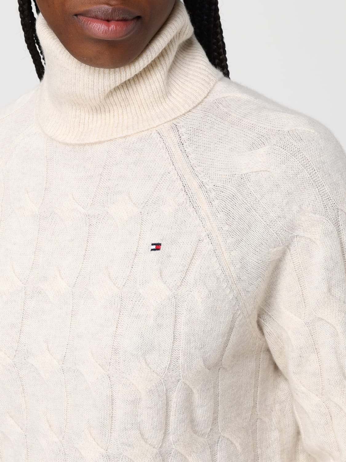 TOMMY HILFIGER PULL: Sweat-shirt femme Tommy Hilfiger, Beige - Img 3