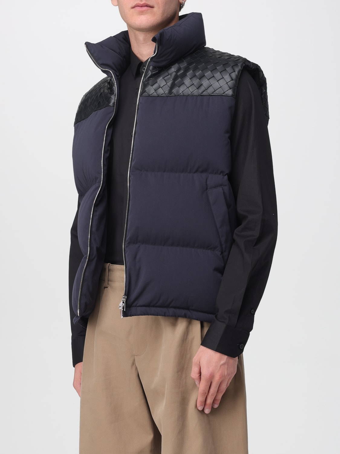 BOTTEGA VENETA SUIT VEST: Sweater men Bottega Veneta, Blue - Img 4