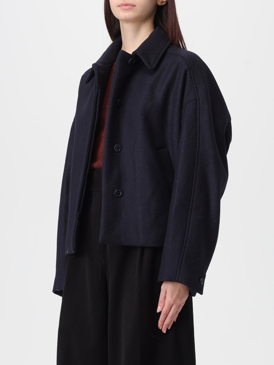A.P.C. GIACCA: Overshirt A.P.C. in misto lana vergine , Blue - Img 3