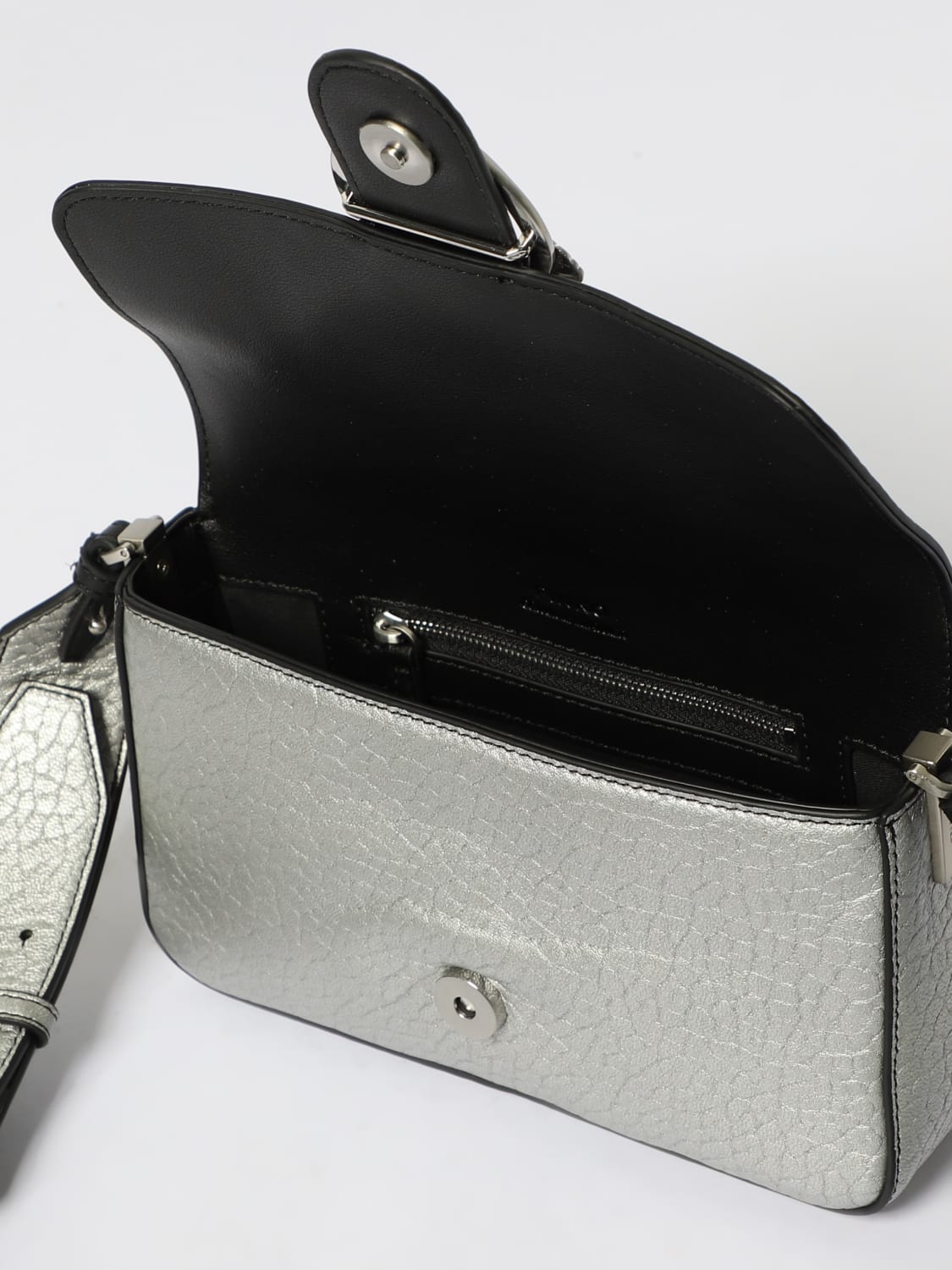 PINKO UMHÄNGETASCHE: Schultertasche damen Pinko, Silber - Img 4