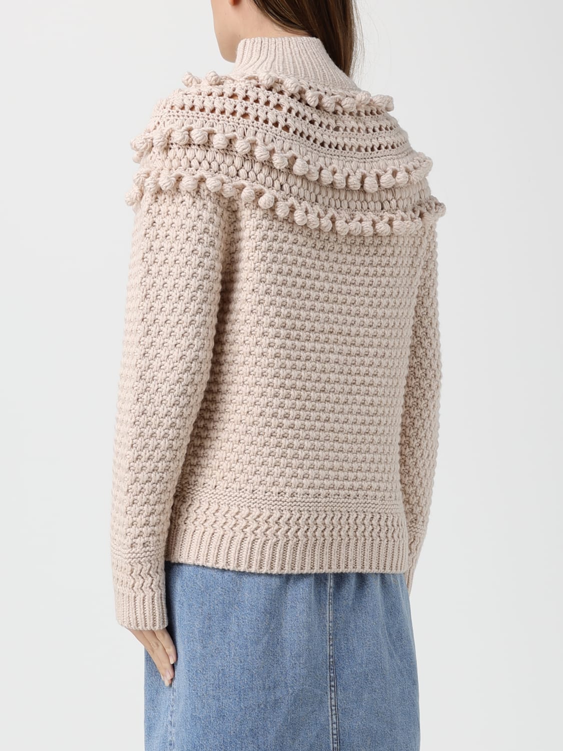 ZIMMERMANN PULL: Cardigan femme Zimmermann, Beige - Img 3