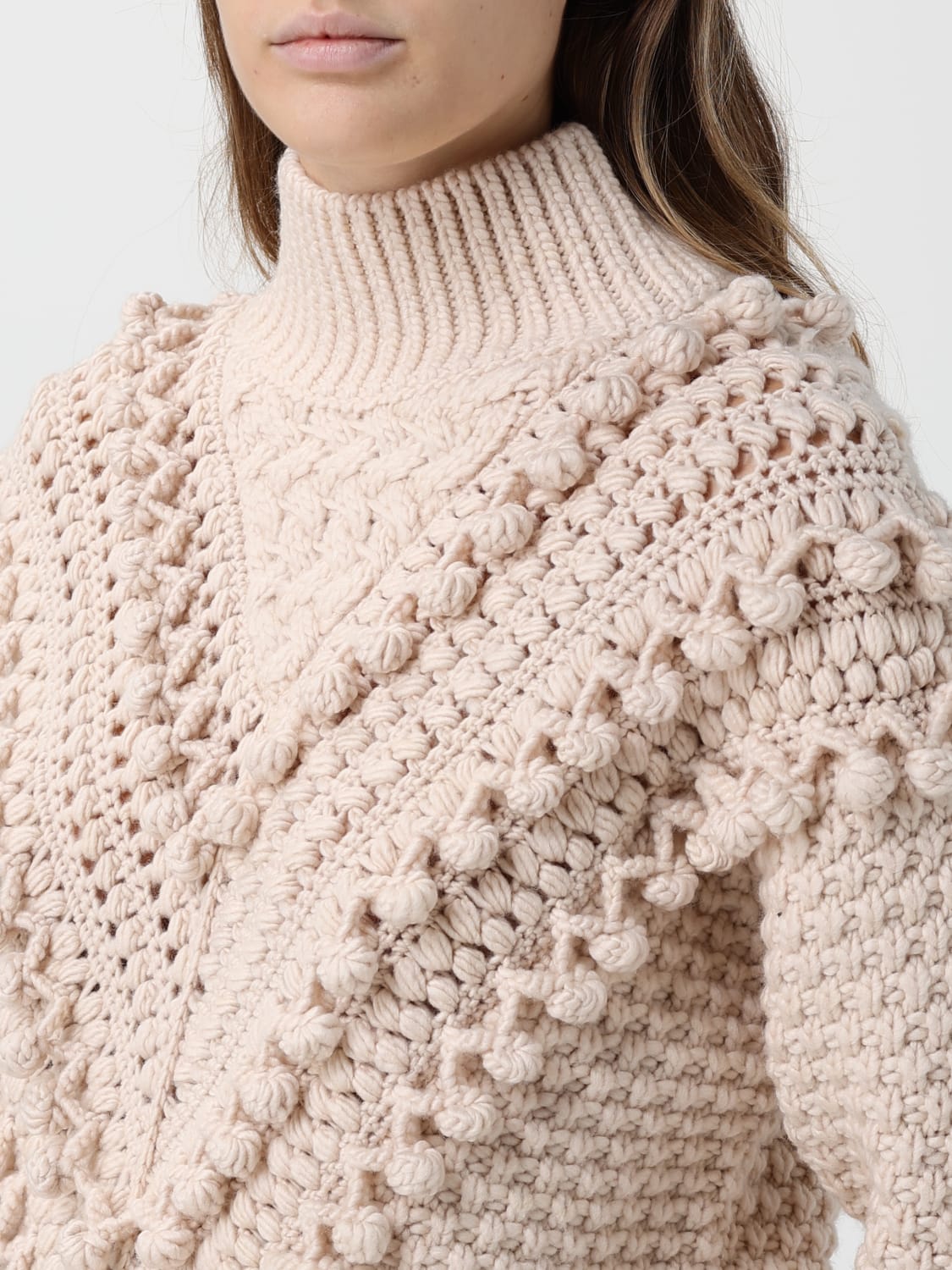 ZIMMERMANN PULL: Cardigan femme Zimmermann, Beige - Img 4