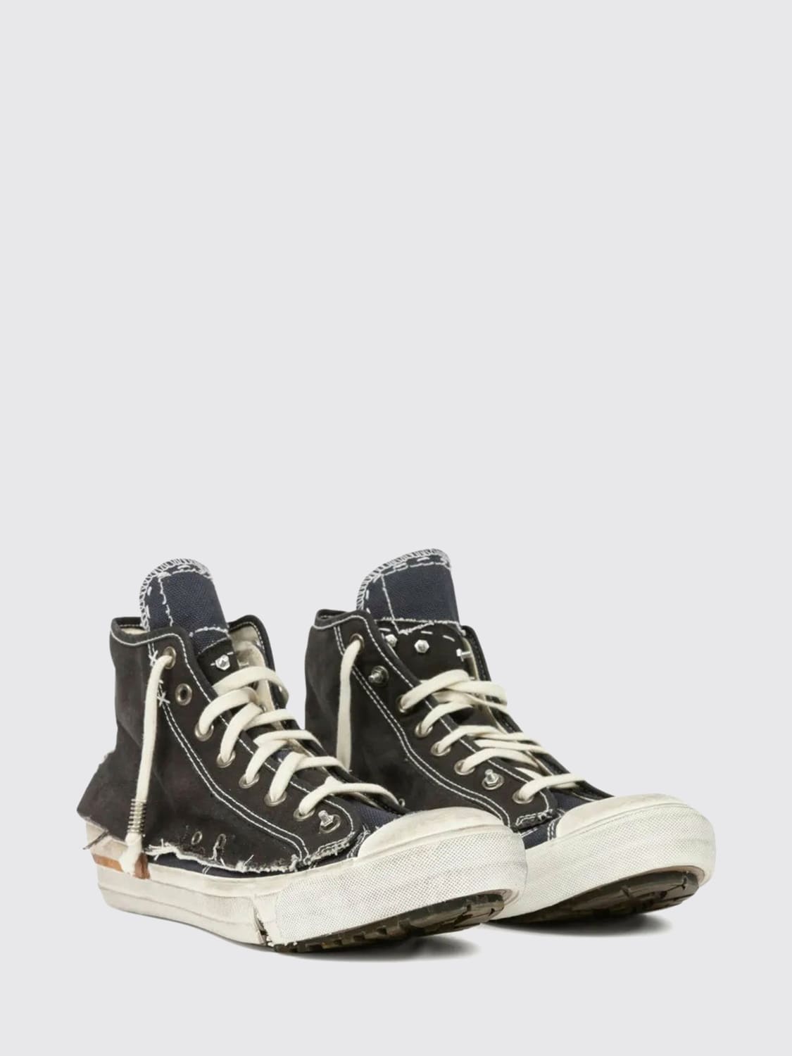 MAISON MARGIELA SNEAKERS: Sneakers Love To Death Maison Margiela in canvas used , Blue - Img 2