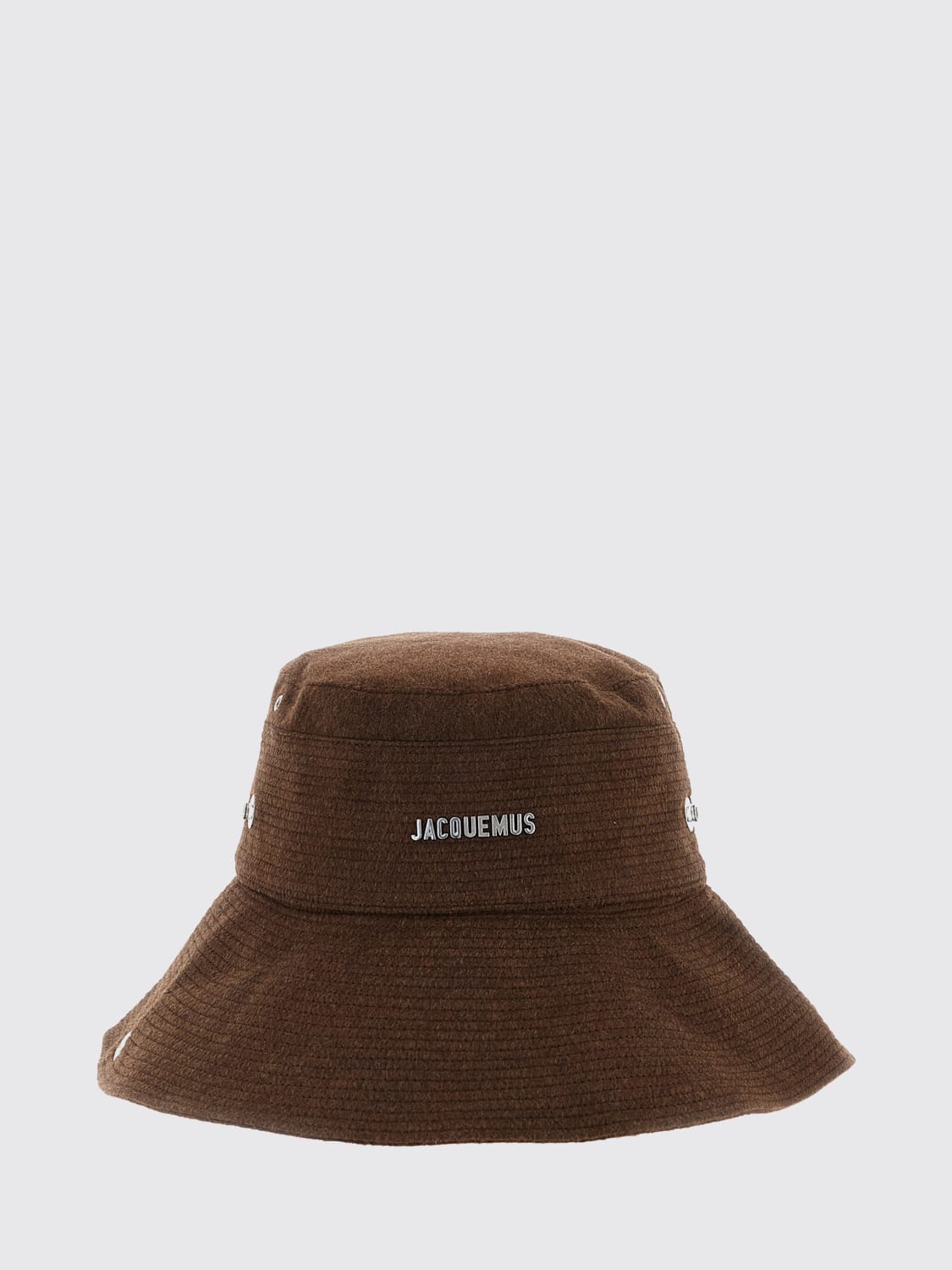 JACQUEMUS CAPPELLO: Cappello Jacquemus in lana vergine , Marrone - Img 1