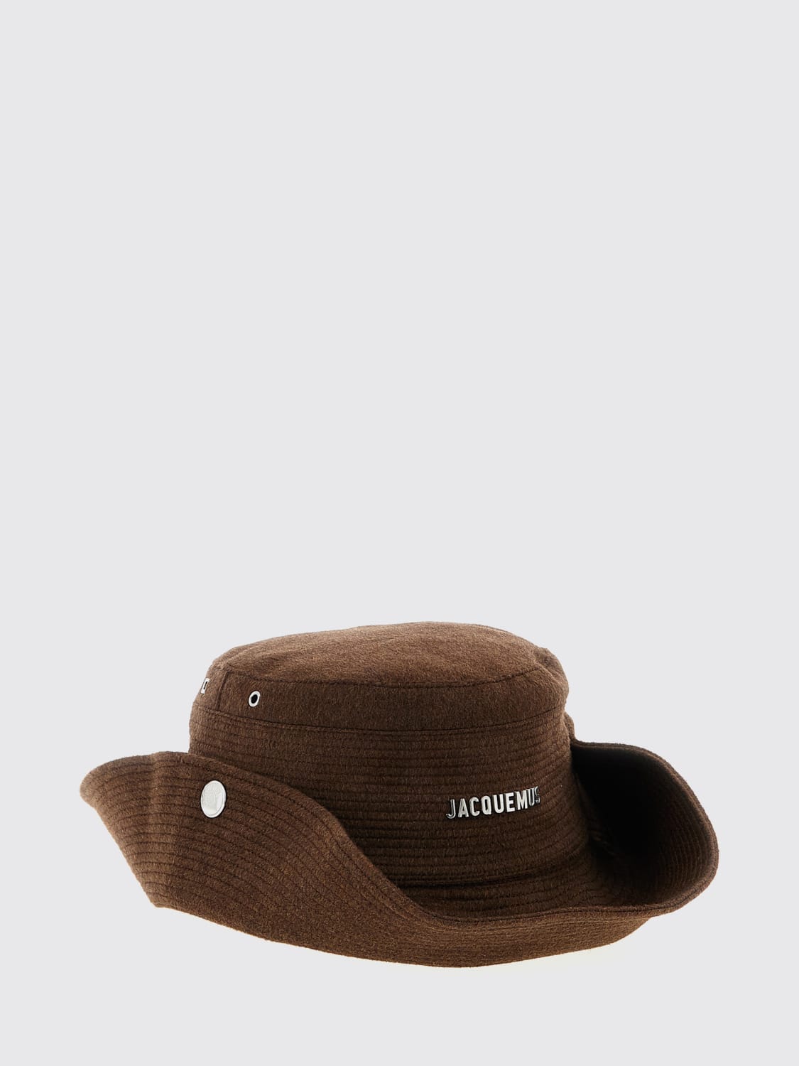 JACQUEMUS CAPPELLO: Cappello Jacquemus in lana vergine , Marrone - Img 2