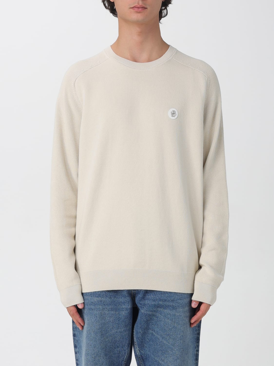 BOSS SWEATER: Sweater men Boss, White - Img 1