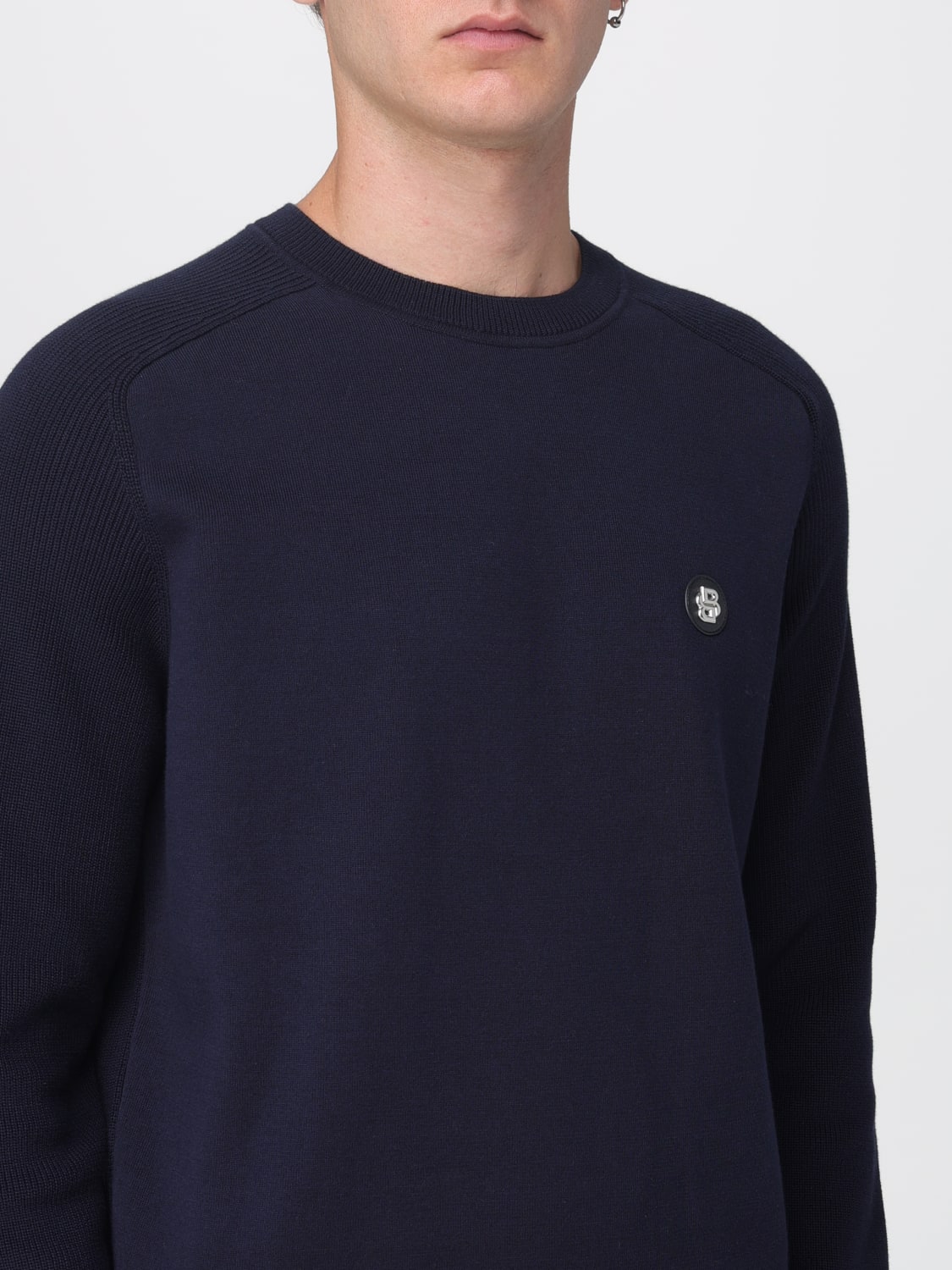 BOSS SWEATER: Sweater men Boss, Blue - Img 3