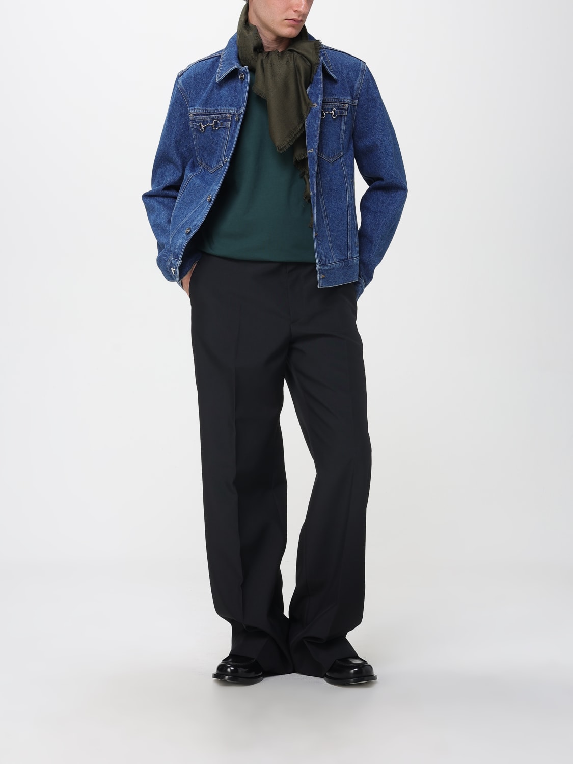 GUCCI CHAQUETA: Chaqueta hombre Gucci, Azul Oscuro - Img 2